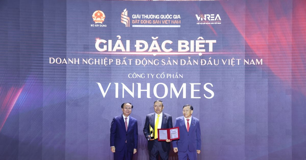 Vinhomes nhận ‘siêu giải thưởng’ - dẫn đầu thị trường bất động sản Việt Nam